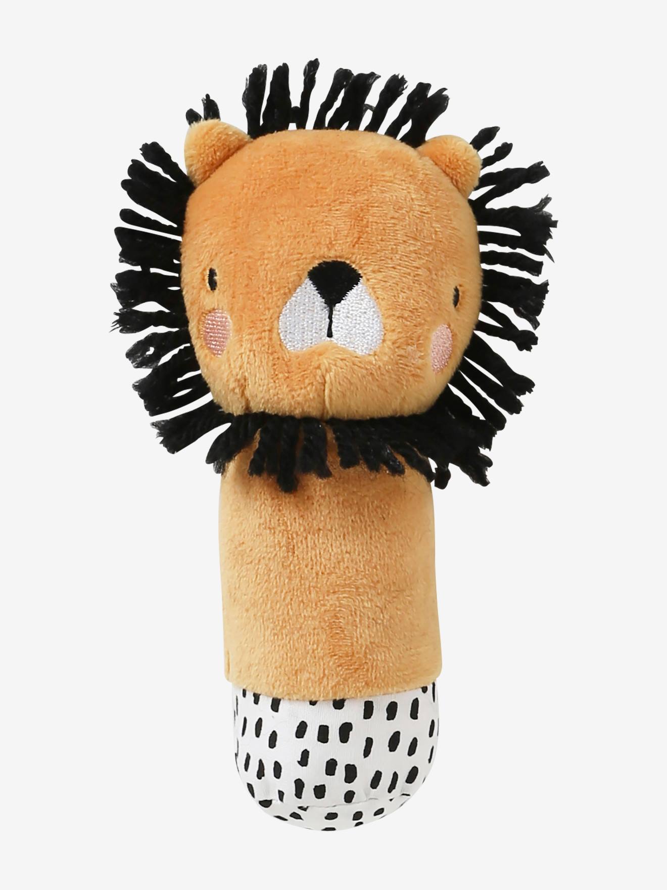 Conjunto para presente com 3 itens: pano para doudou + chocalho + livro ilustrado laranja