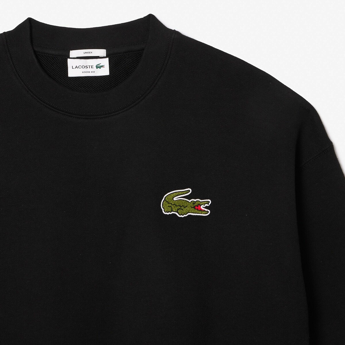 LACOSTE<br>Suéter de lã polar com modelagem folgada