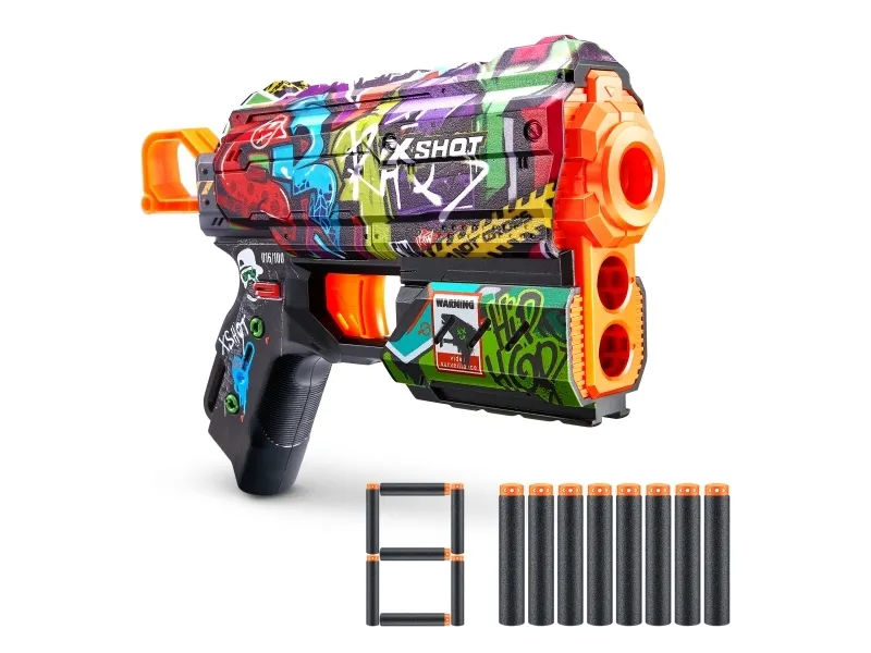 XSHOT legetøjsgevær Skins Flux, assorteret, 36516 (ZUR-36516)