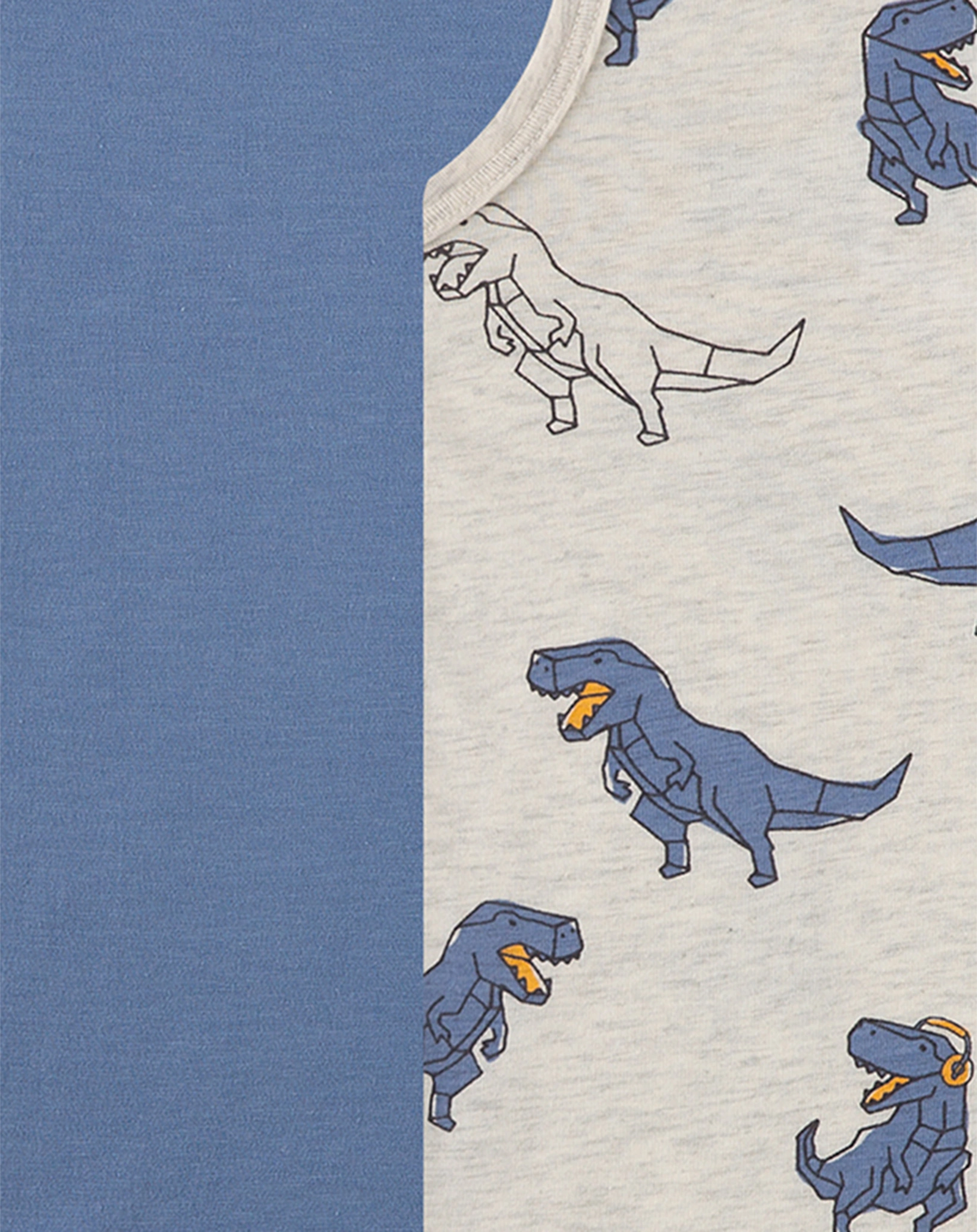 Unterhemd DINOS 2er Pack in grau melange