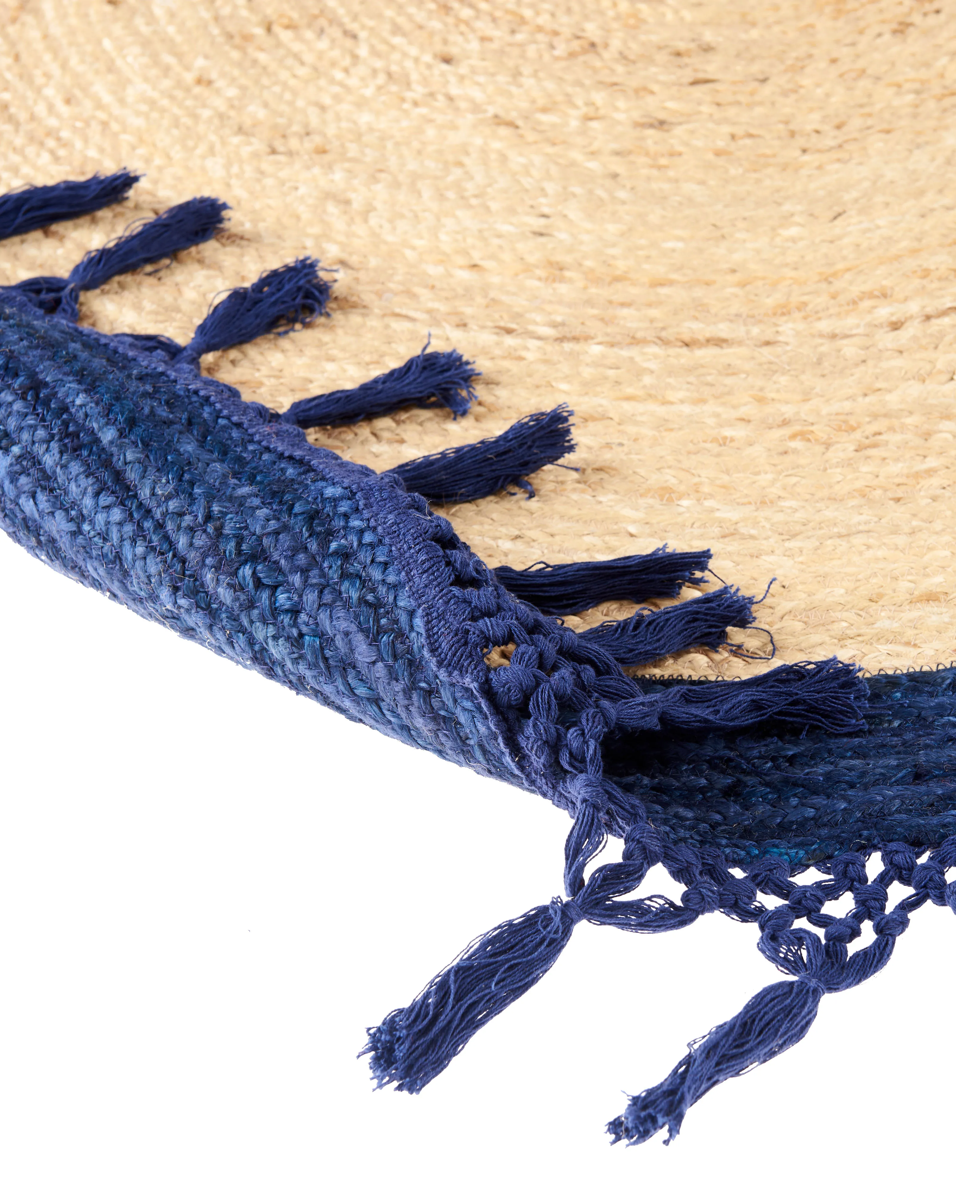 Vloerkleed MARTS Donkerblauw ø 200 cm Jute