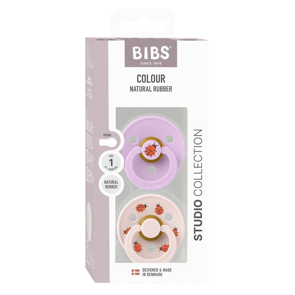BIBS Studio Colour Studio Colour Ladybug - Maat 1 - Violet Sky Mix (2 stuks)