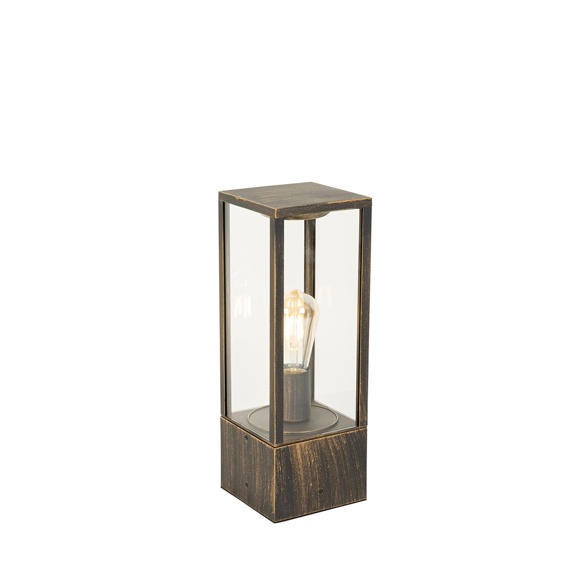 Vintage buitenvloerlamp, antiek goud, 40 cm, IP44 - Charlois