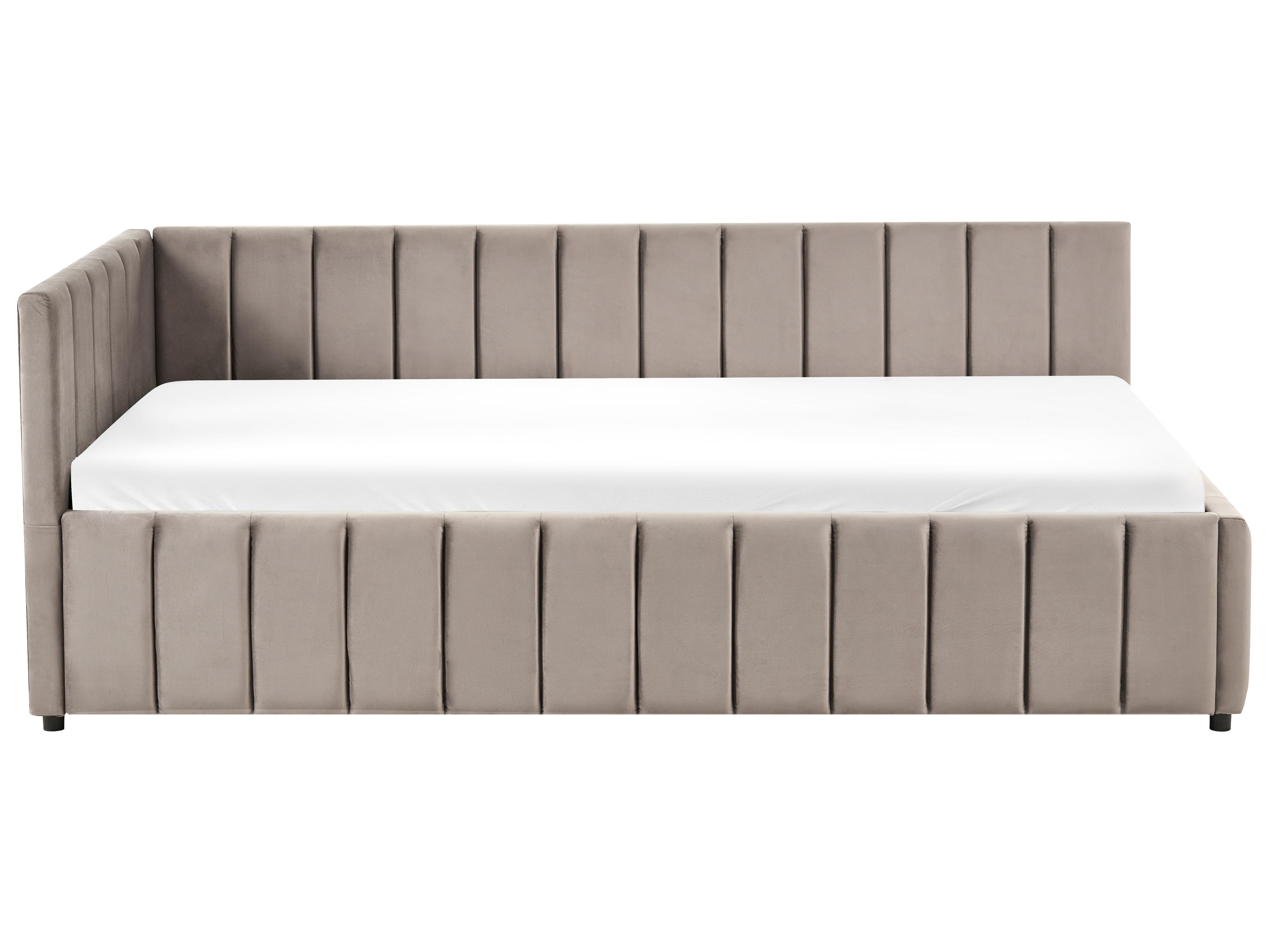 Bedbank Fluweel LISIEUX 90 x 200 cm Taupe