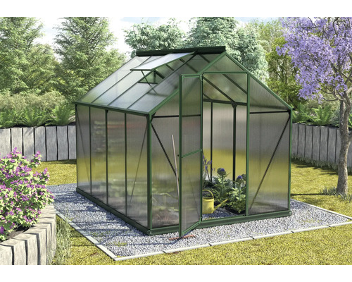 Vitavia Triton 5000 kas, 4 mm dubbelwandige polycarbonaatplaten, groen