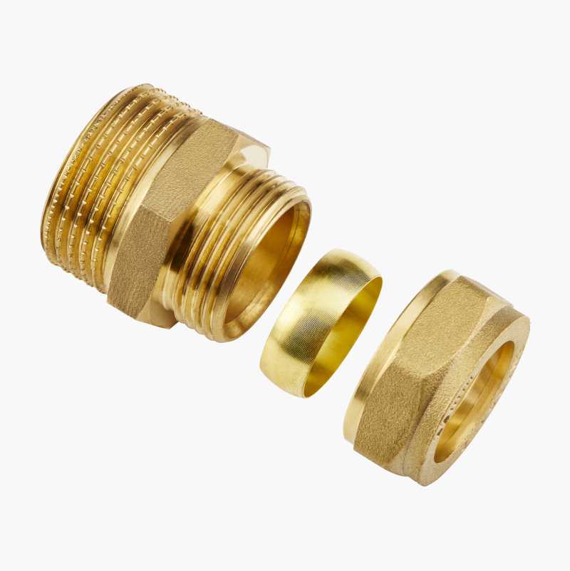 Klemringkobling, rett, 10 x 3/8