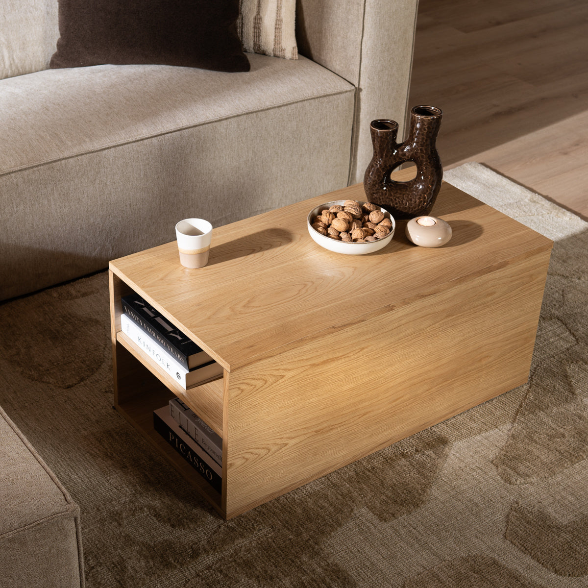 Bronx71 Salontafel Jaxx 88x46 cm blank eiken