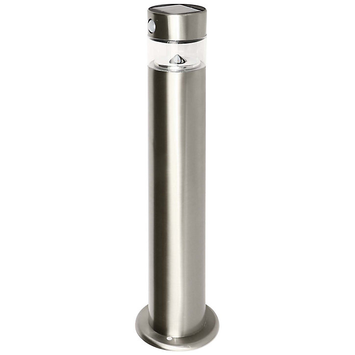 Borne solaire à détection Blooma Kiana chrome H.49 cm IP44