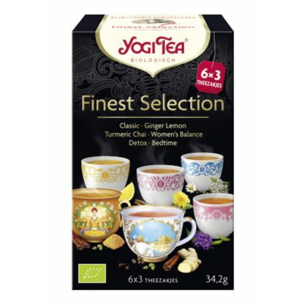 3x Yogi tea Finest Selection Biologisch18 stuks