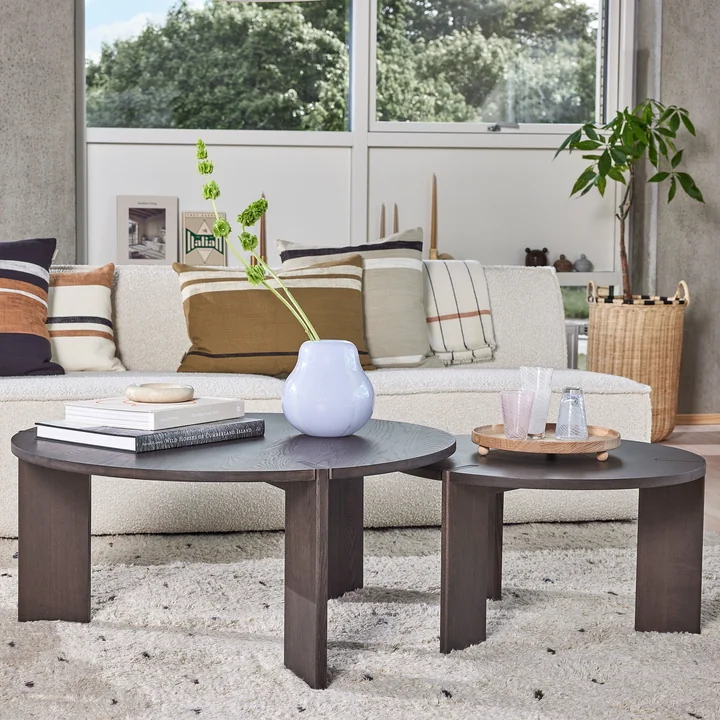 OYOY - OY Coffeetable, Ø 90 cm, Esche braun