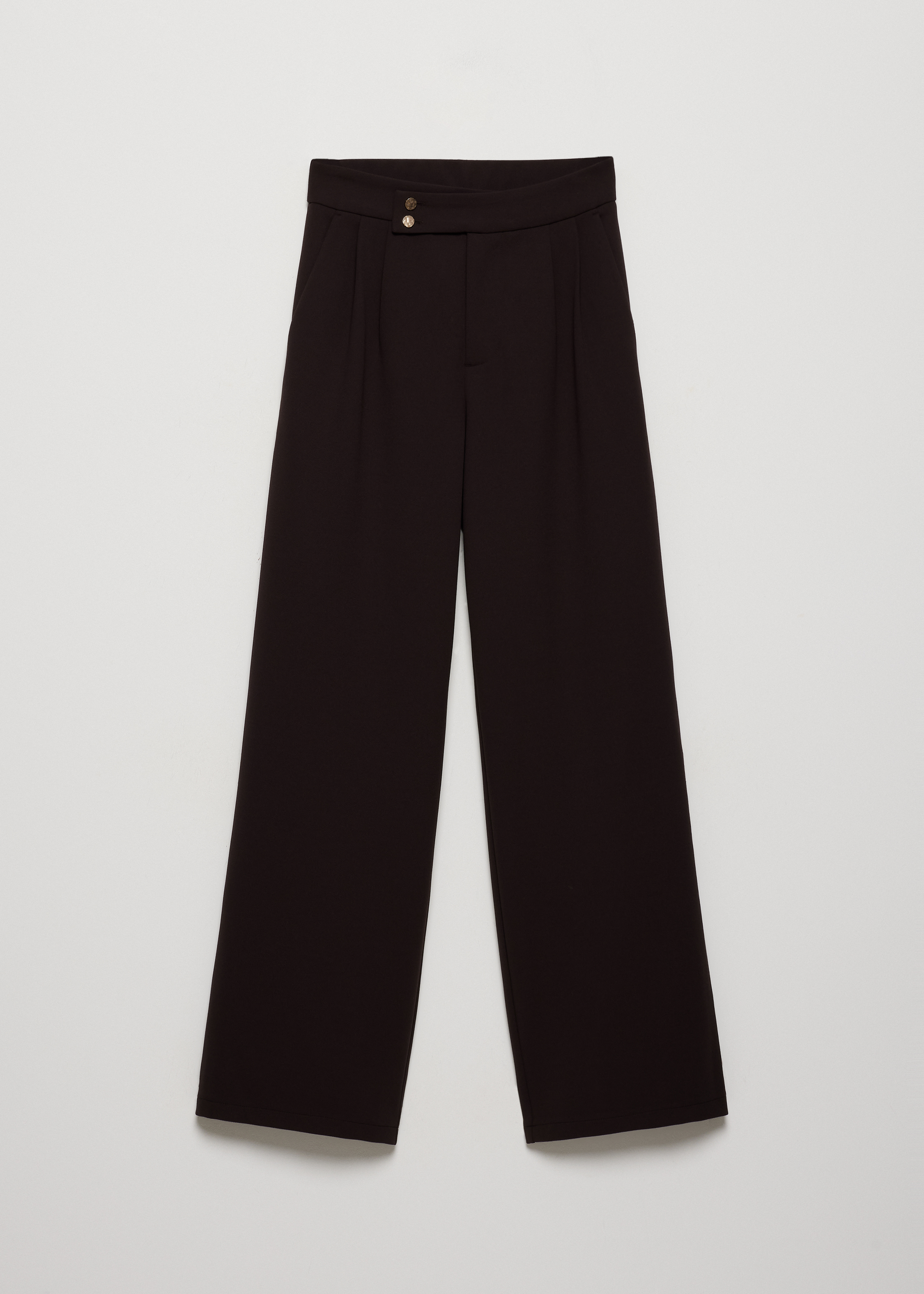 Wijde pantalon met knopen