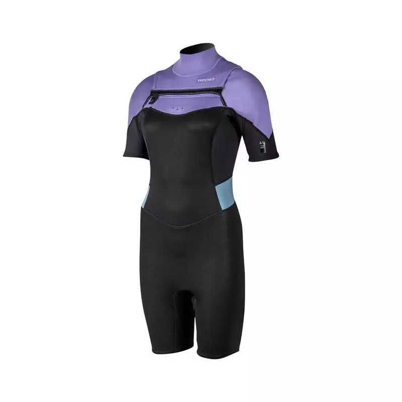Combinaison shorty femme PROLIMIT Fire Freezip 2/2 Q-lining FL Lavender/Black