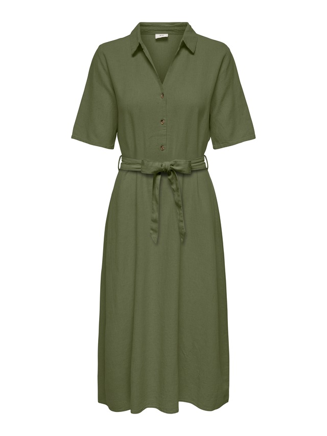 JDY Blusenkleid »JDYSAY 2/4 MIDI SHIRT DRESS WVN NOOS« Sommerkleid