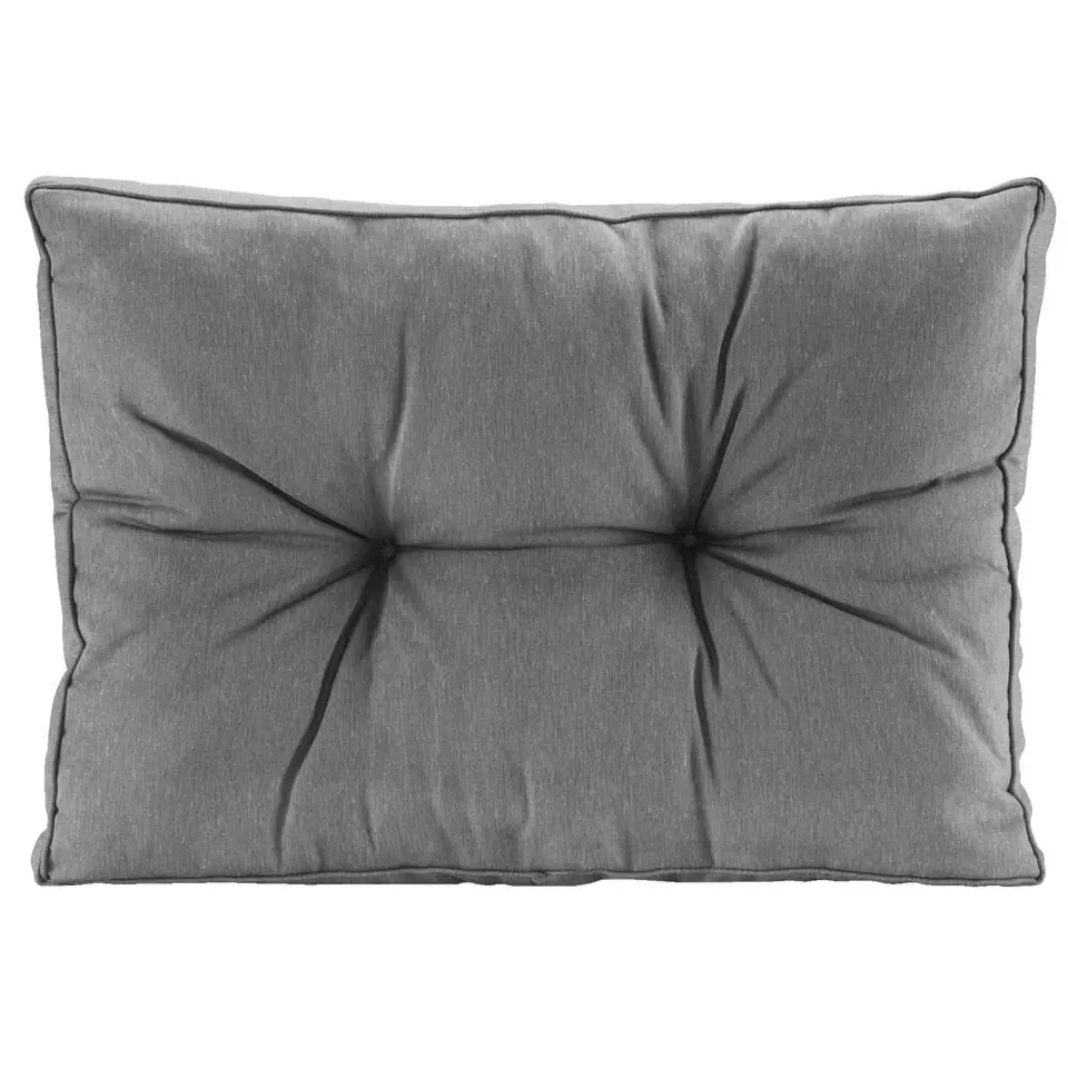 Loungekussen Florence rug - grijs - 60x43 cm