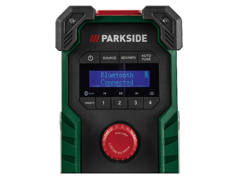 Accu-bouwradio 12 V, 20 V of 230 V zonder accu en lader