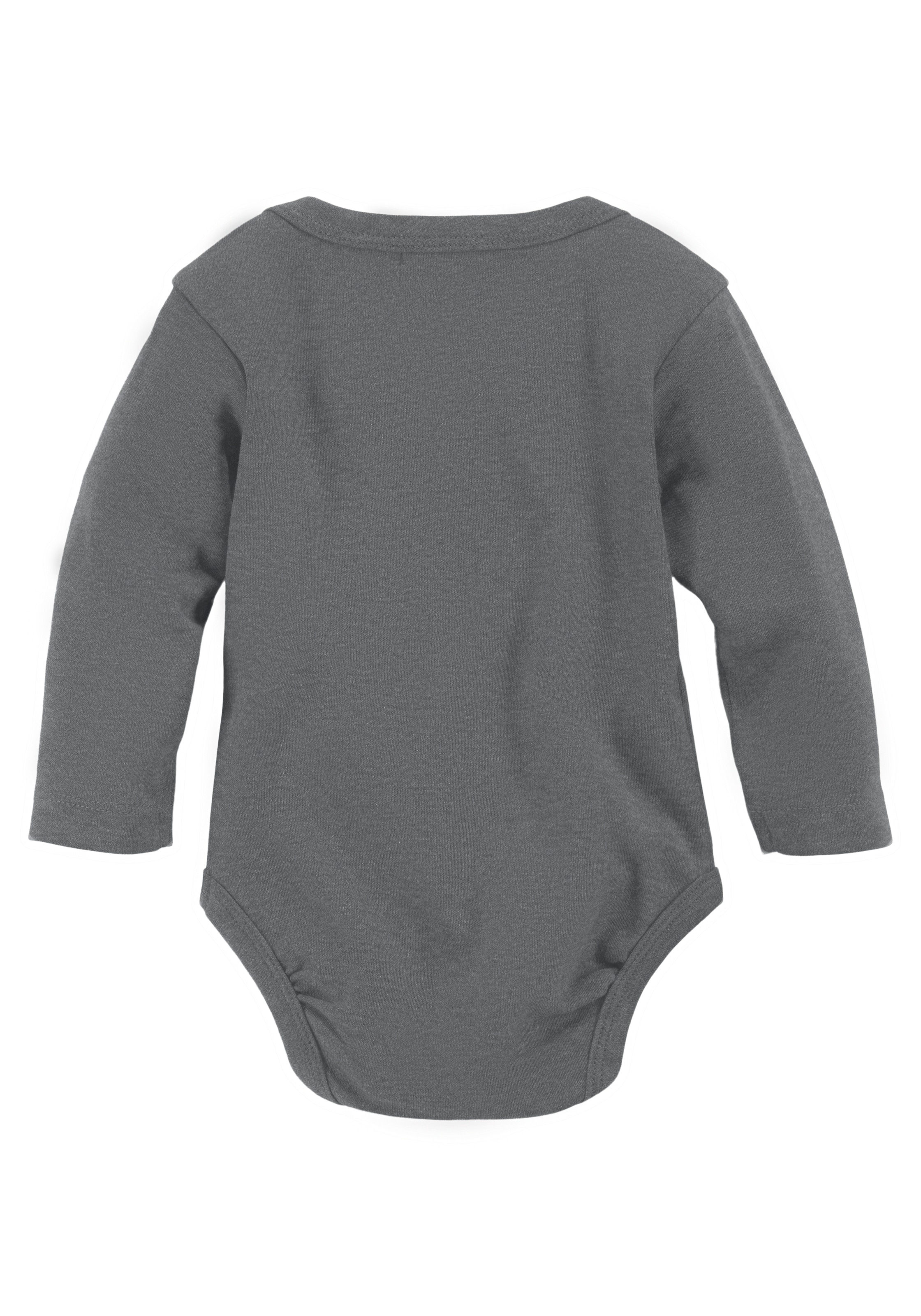 KIDSWORLD Langarmbody »2er Pack Baby-Bodies, Mummy & Daddy«, 2 Stk. aus Bio-Baumwolle