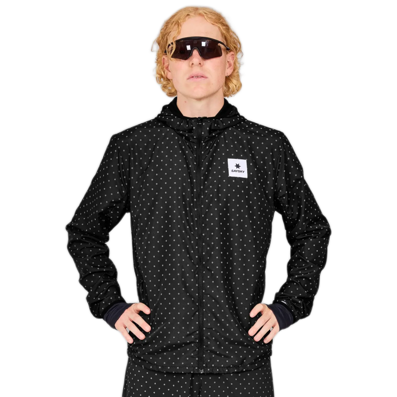 saysky reflective polka blaze jacket 634 mmrja02 1018 black aop