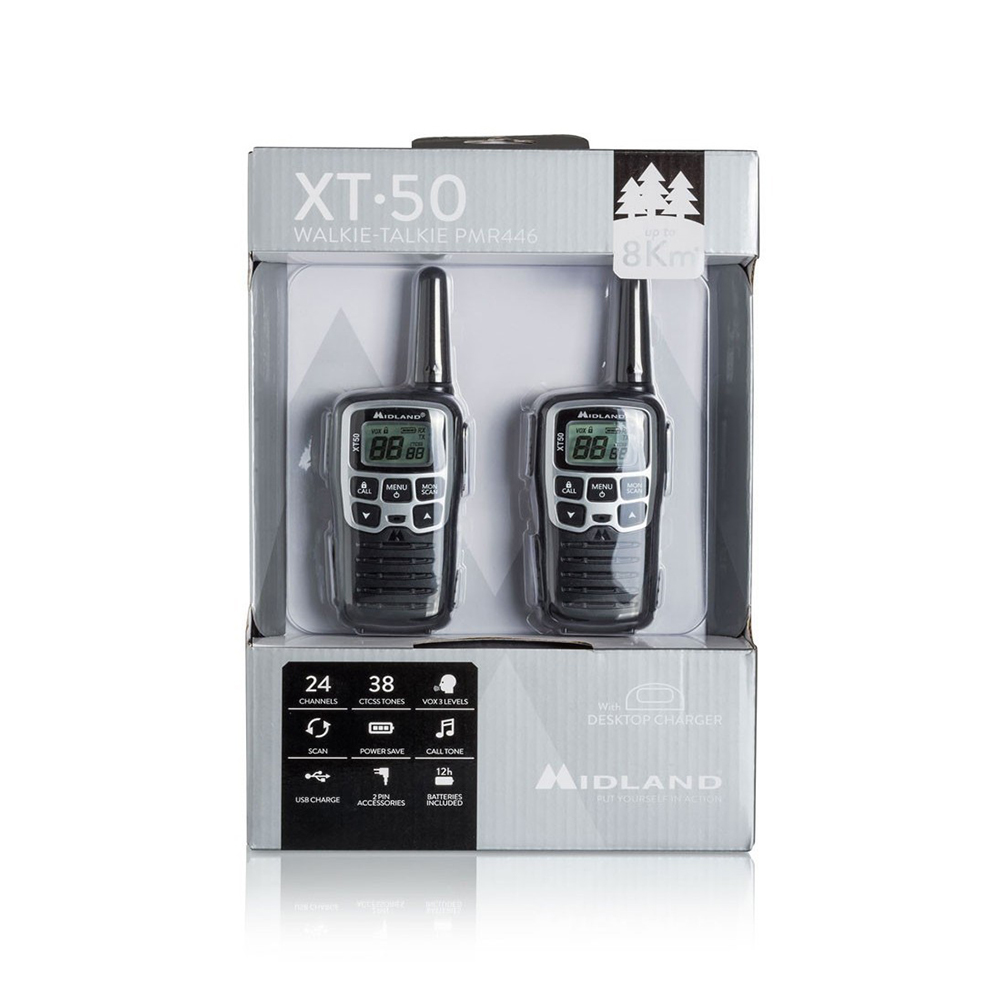Walkie-talkie Midland XT50 Alcance 8km