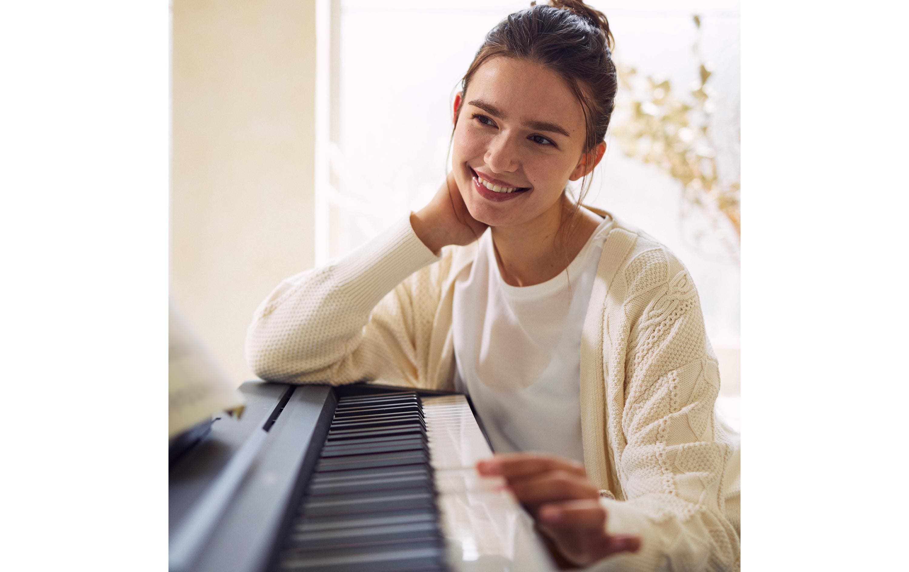 E-Piano P-45B Schwarz<br>Authentisches E-Piano mit natürlichem Spielgefühl
