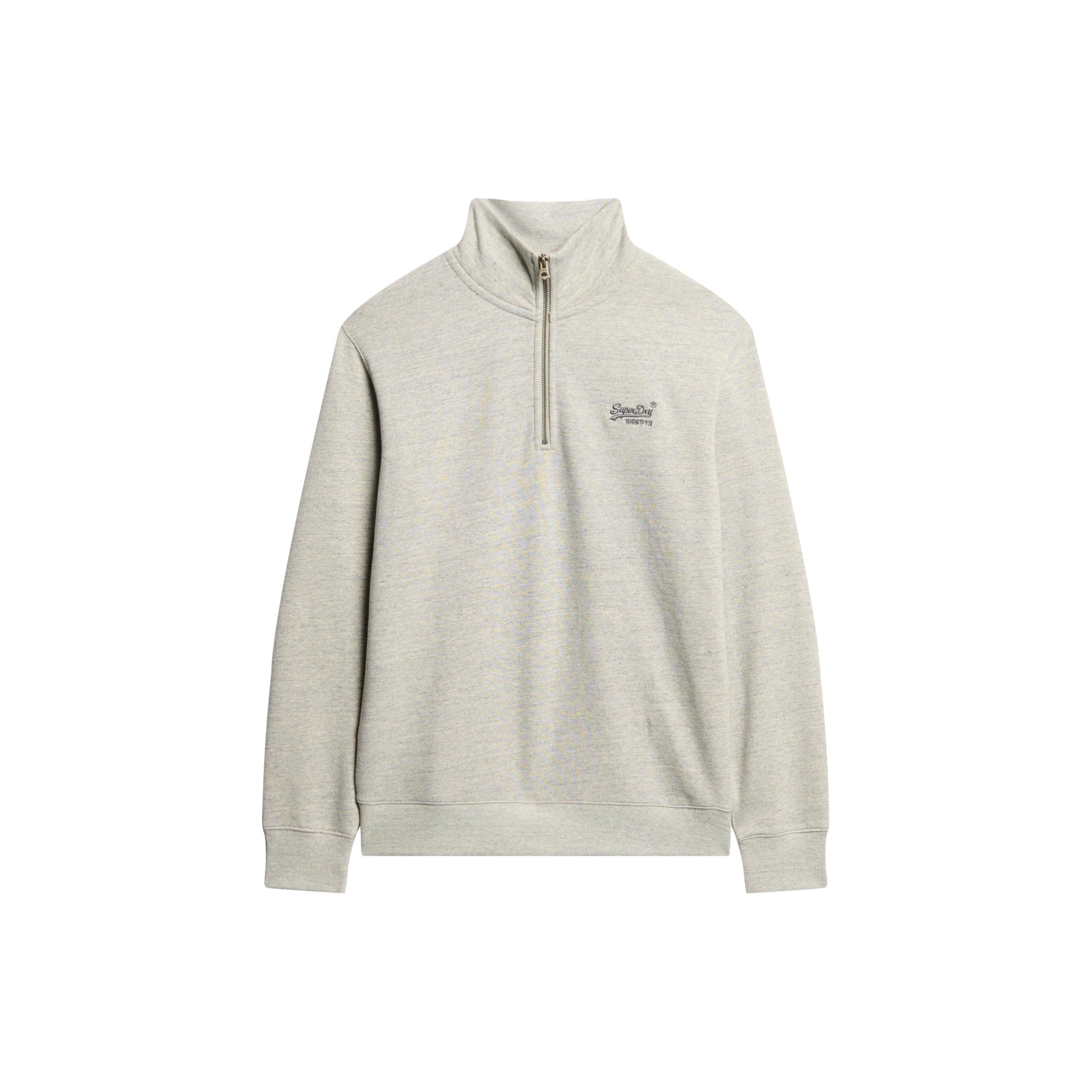 Superdry Henley Quarter Zip Fleece Top