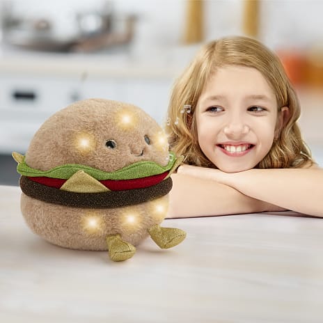 Fao Schwarz Burger bamse m. lyd og lys