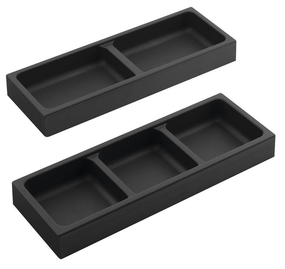 Sapho Lindo set van 2 organizers 11x32cm antraciet