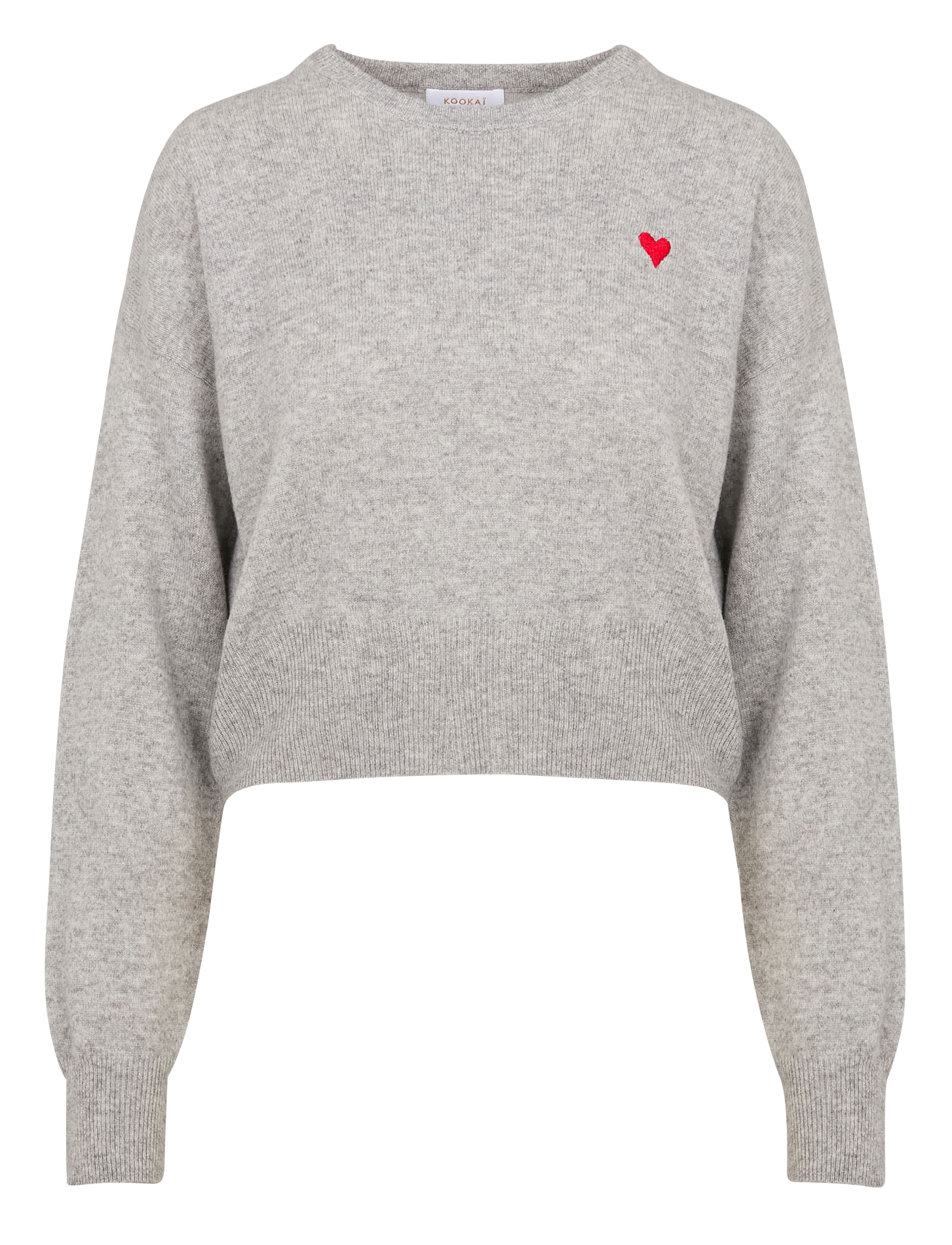 ANITA - Pull droit en laine et cachemire | Gris