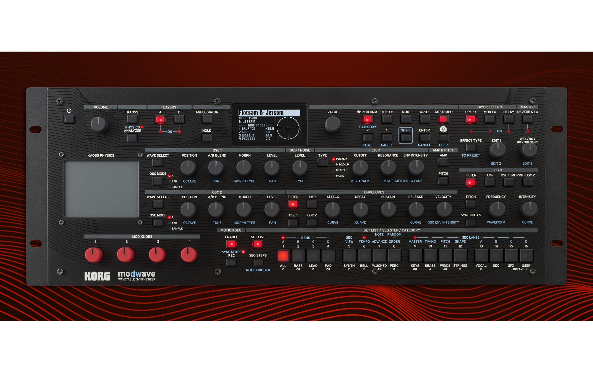 Synthesizer modwave Module<br>Kompaktes Modul – grosser Sound