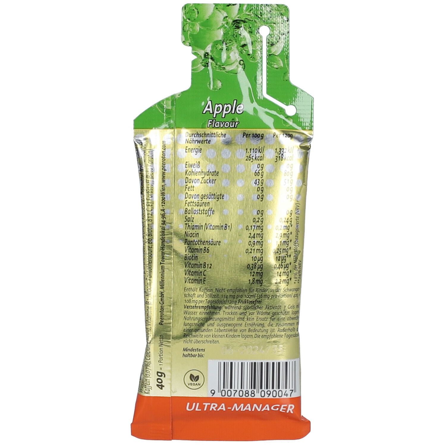 peeroton® Energizer Ultra Gel Apfel