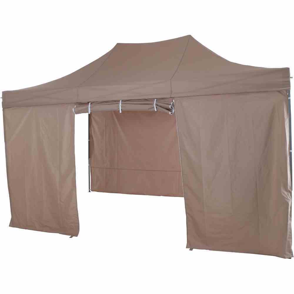 Faltpavillon ALLROUNDER - taupe - rechteckig - 300x450cm