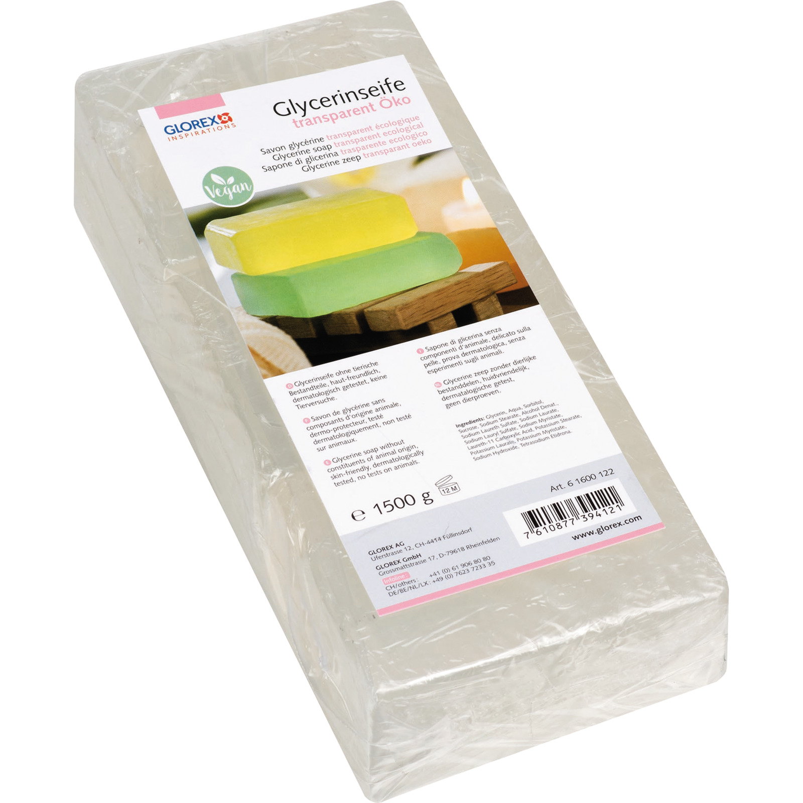 Glycerin-Seife Öko 1500g transparent