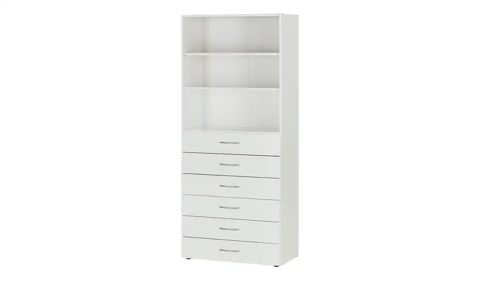 Regal Multischrank-System 80 cm Weiß