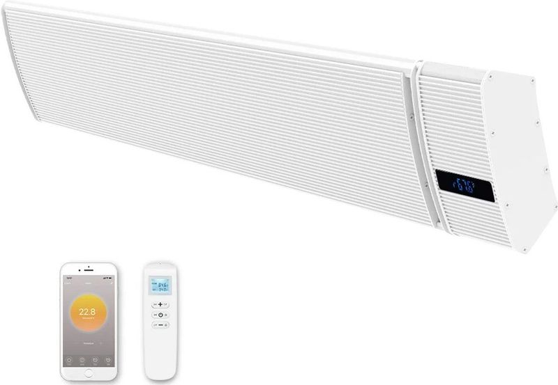 Whitewarm - Infrarood Terrasverwarmer - 1800 - 2400 Watt - Met Afstandsbediening