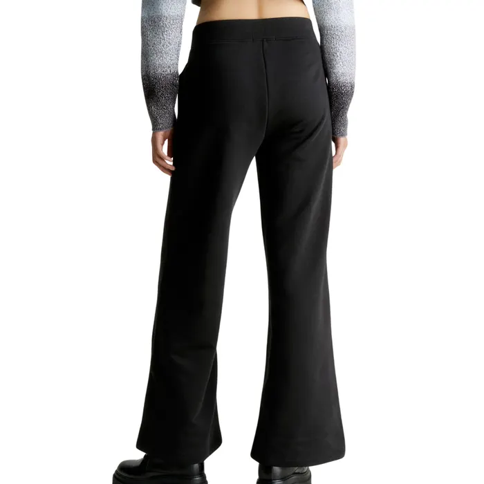 Calvin Klein Embroidered Badge Knit Flared Broek Dames