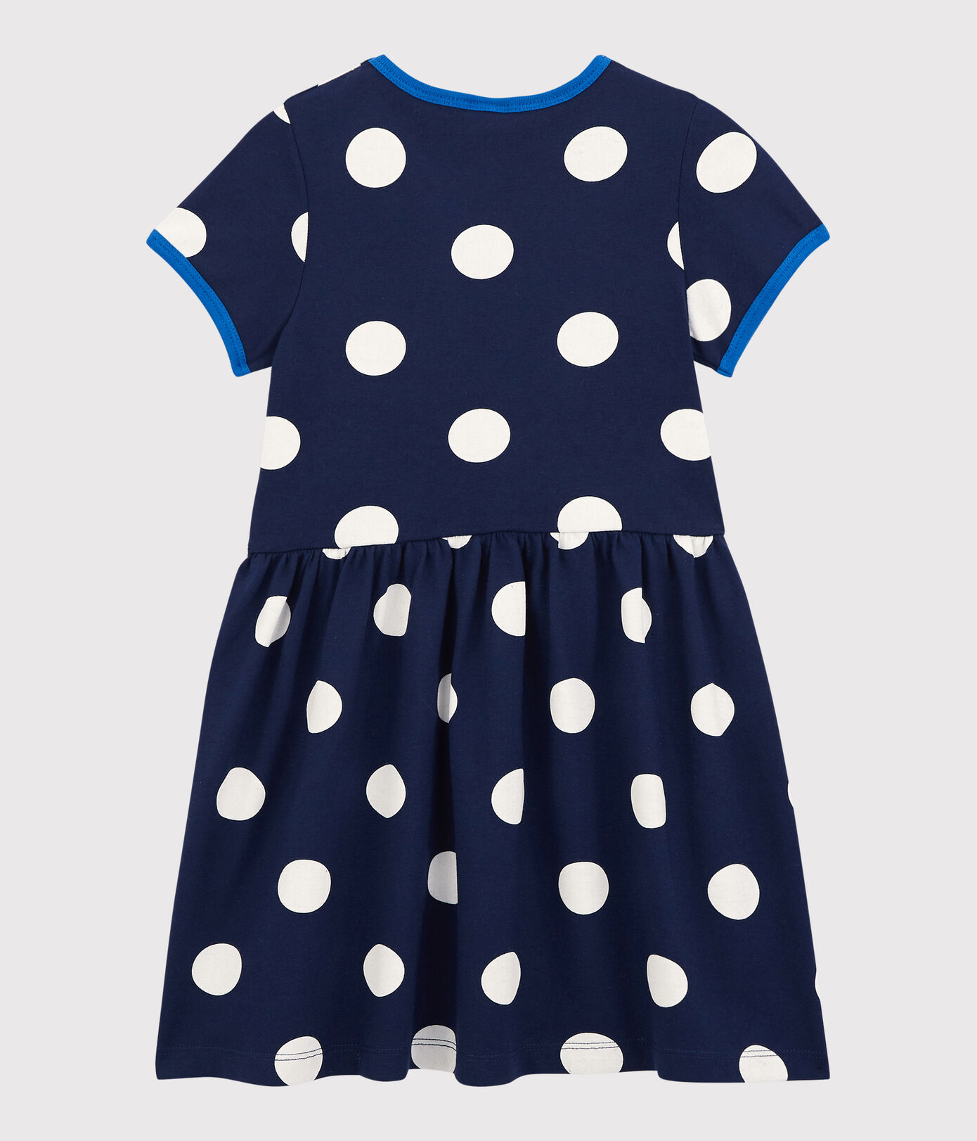 Robe manches courtes en coton enfant fille