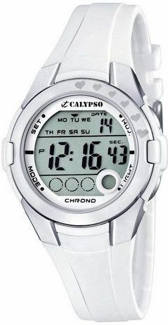 Calypso - K5571/1 - Digitaal Horloge - Wit/Grijs - 100 Meter Waterdicht