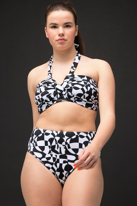 Bikini-Slip, HighWaist Shape, Grafik-Print