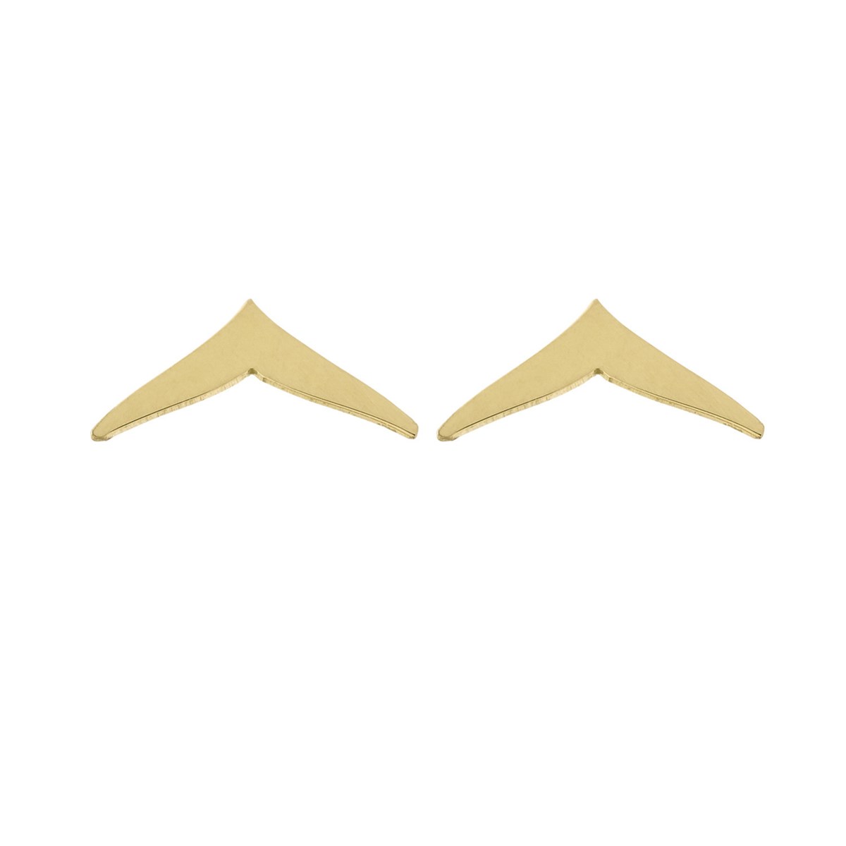 Boucles d'oreilles en forme de V or 750/1000