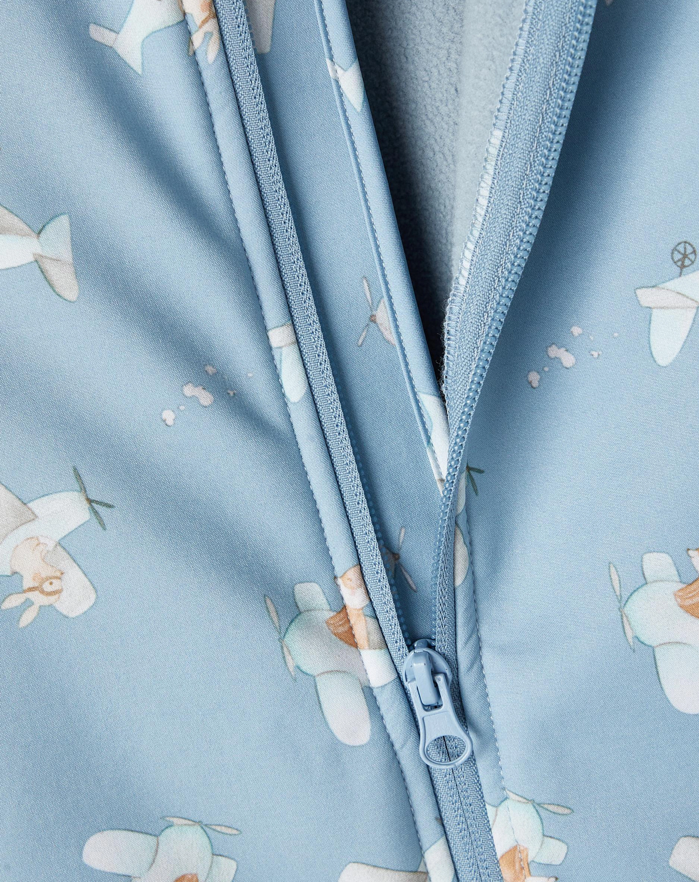 Softshelloverall NBMALFA - AIRPLANE in ashley blue