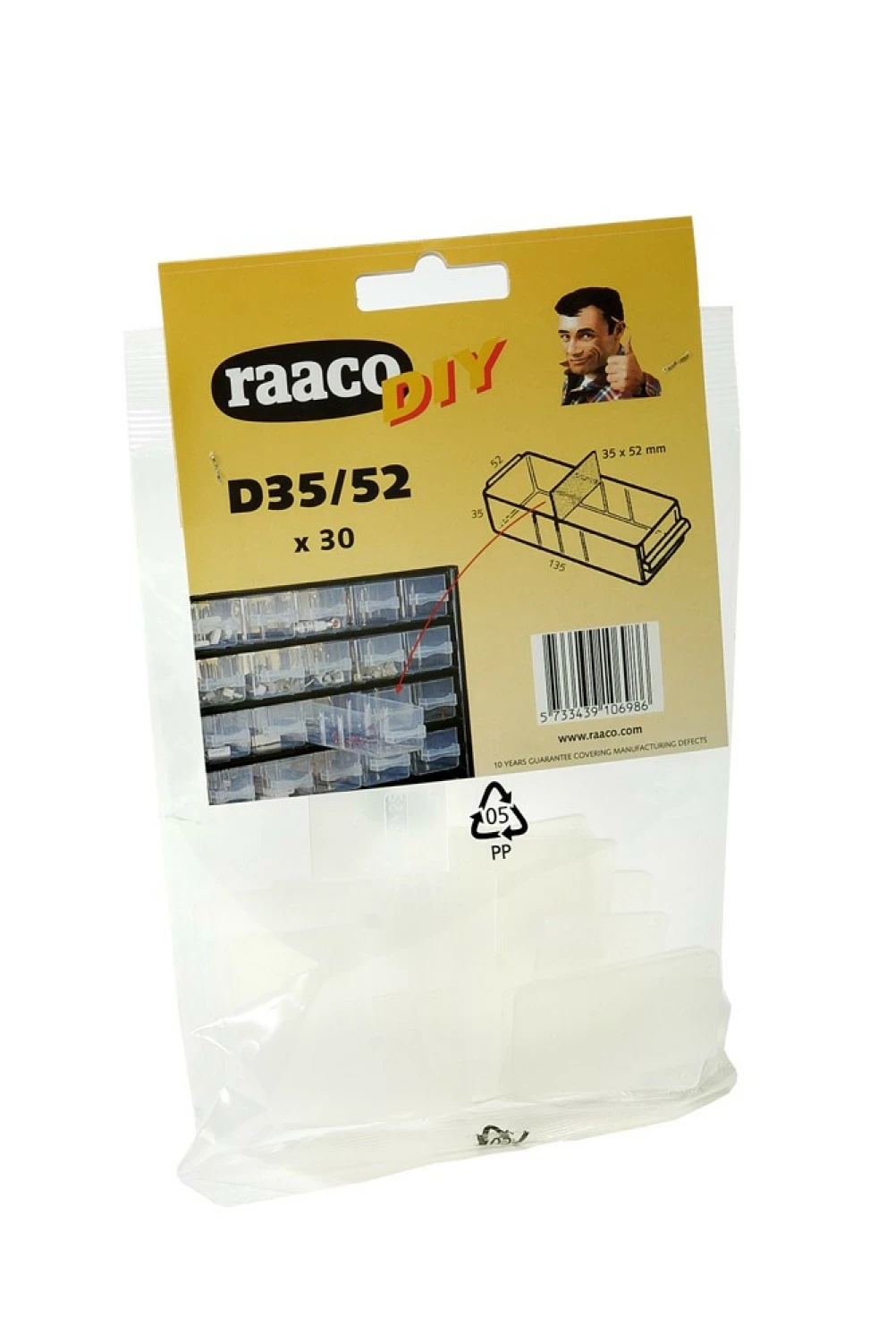 Raaco 106986 Tussenschotjes voor lade 150-00 (30st)