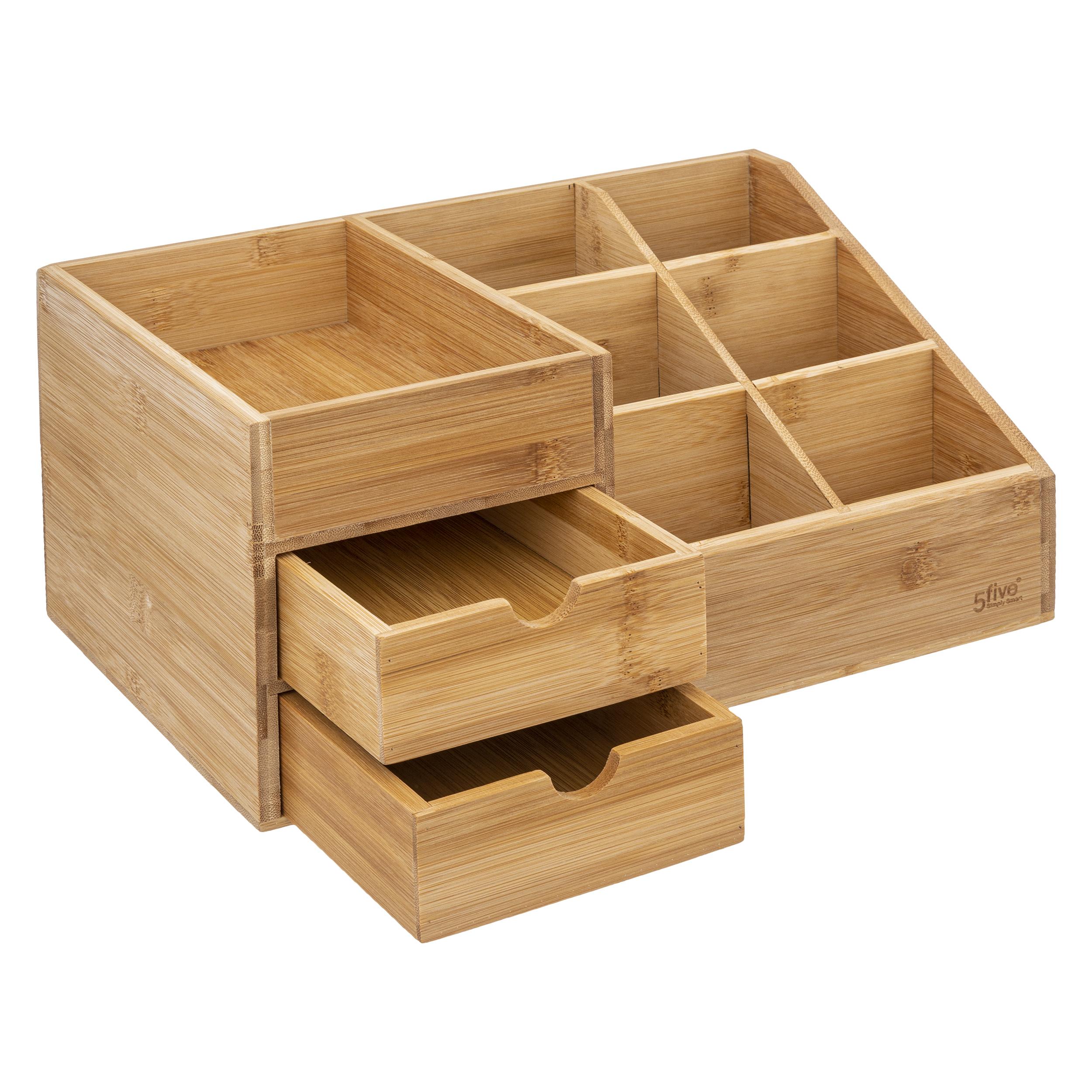 ORGANISEUR 2 TIROIRS BAMBOU