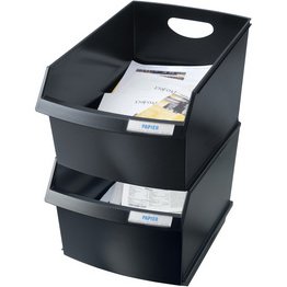 Couvercle pour corbeille à papier LOGO-DRIVE, noir