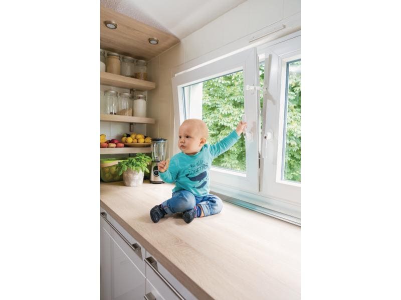 Abus Fenstersicherung Nino 1 Stück Sichert Fenster und Balkontüren