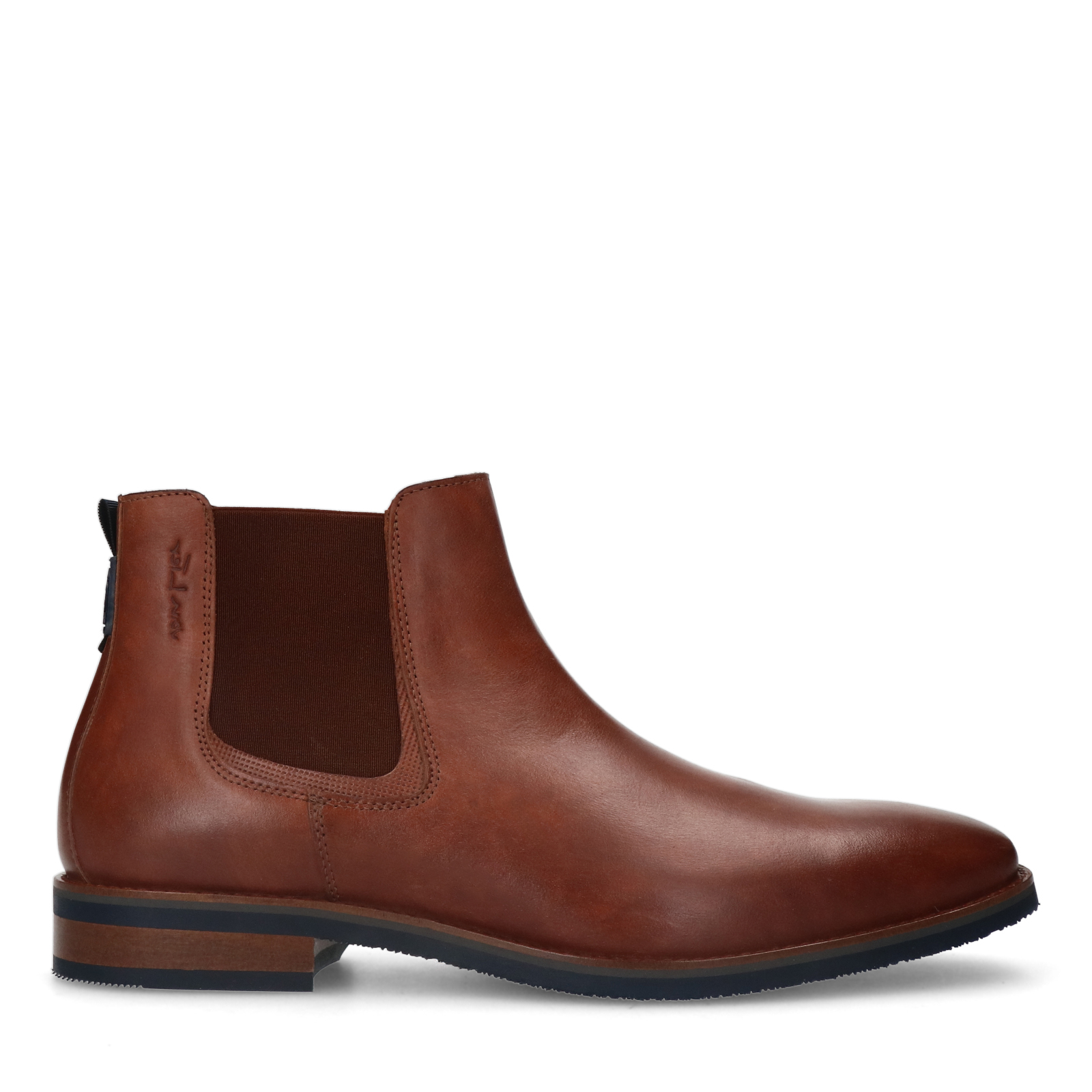 Cognac leren chelsea boots