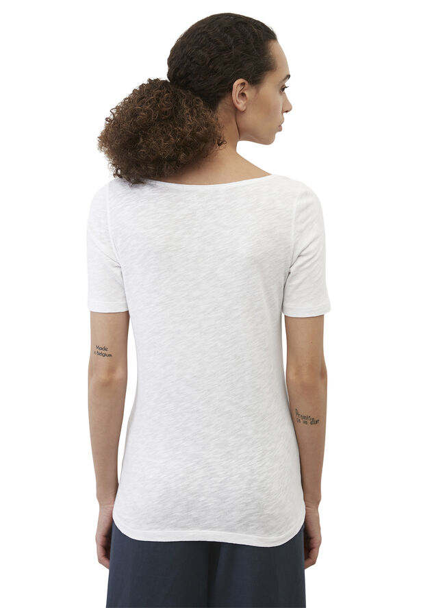 Marc O’Polo T-shirt, short-sleeve, boat-neck White