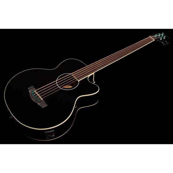 Harley Benton B-35BK-FL Acoustic Bass Bundle
