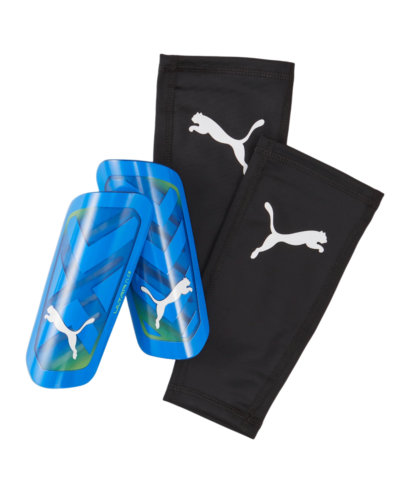 PUMA ULTRA Flex Schienbeinschoner Gear Up Blau Grün F06