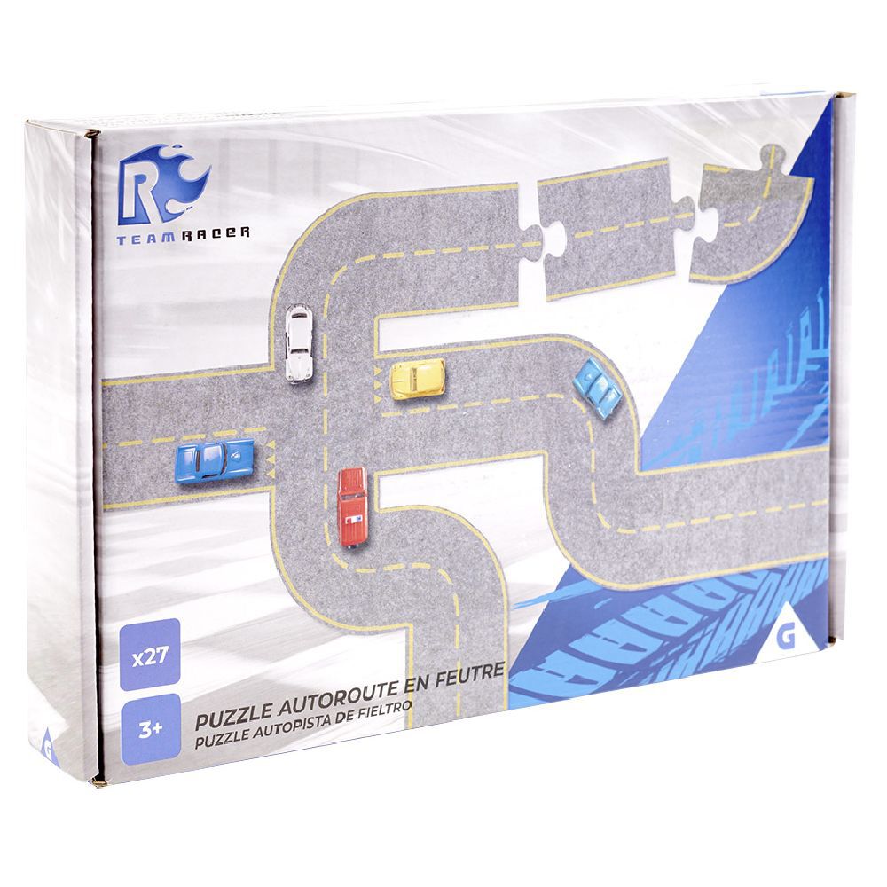 Puzzle route en feutre 27 pièces