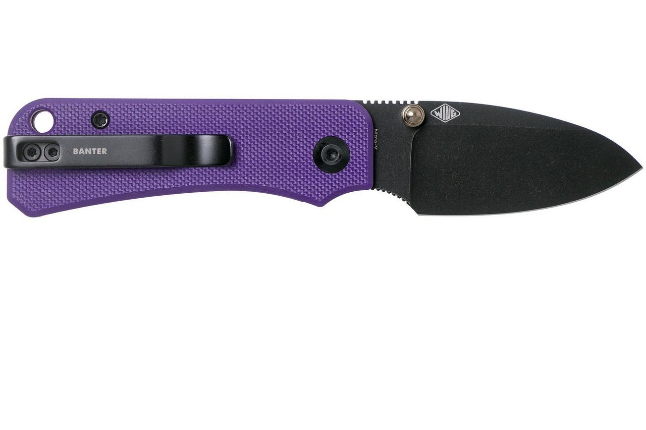 Civivi Baby Banter C19068S-4 Purple G10, Black Stonewashed zakmes, Ben Petersen design