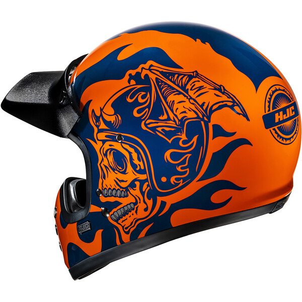 HJC - Casque V60 Flame MC27 / Orange / Bleu
